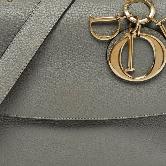 Dior Small Be Dior Light Grey Leather Top Handle Bag - Picture 5 of 7